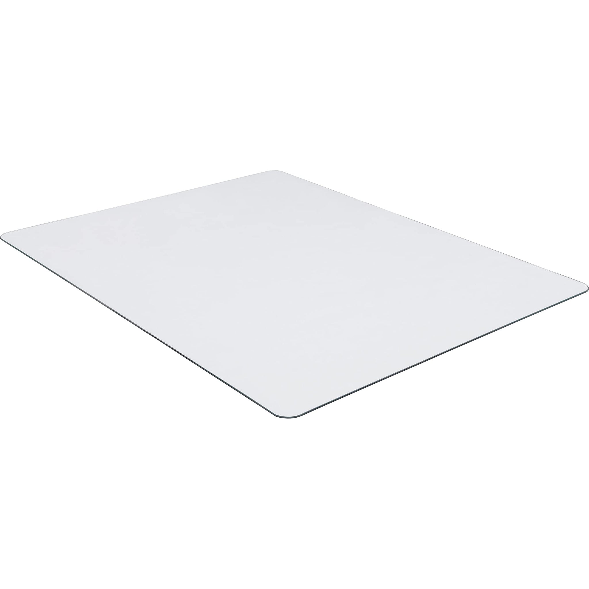 Lorell Tempered Glass Chairmat Chair Mat, 60, Clear