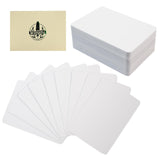 Moriquill 100 Sheets ATC Cards, White 300gsm Acid-Free Cardstock, Approx. 2.5 x 3.5 in Rounded Corner Artist Trading Cards, Doub