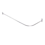 Utopia Alley Aluminum Rustproof LShaped Corner Shower Rod, Chrome