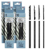 MyLifeUNIT Vine Charcoal Sticks, 4 Pack Willow Charcoal Drawing Pencils for Artists (48 PCS)