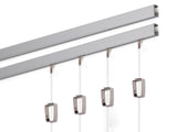 STAS Minirail Picture Hanging System Set Covers 39.37 ft of Wall Space Smallest Picture Rail & Art Hanging Gallery Kit for A
