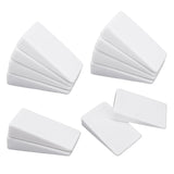 12pcs Furniture Leveling Shims, White PVC Table Wedges Stackable & Cuttable Furniture Levelers Toilet Shims for Wobbly Tables Be