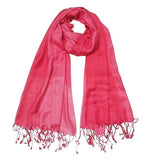 Kosweem 3D Plain Fashionable Winter Wear Thin Scarf/Stole/Shawl For Baby Girls Womens(Pink)