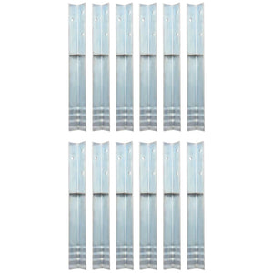 'Vidaxl 12 Pcs Galvanized Steel L-Shaped Ground Anchors - Sturdy, Easy-To-Install, Ideal For Play Towers And General Landscaping Uses