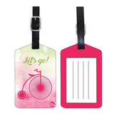 Nutcase Designer Luggage Travel Baggage Tags Single Tag With Name Card Inside LetS Go
