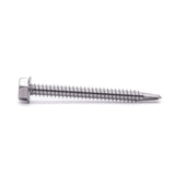 #14 X 3 Hex Washer Head Self Drilling Screws, Self Tapping Sheet Metal Tek Screws, 410 Stainless Steel, 25 Pcs