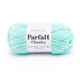 Premier Parfait Chunky Yarn, Super Bulky Weight, Ideal for Knitting and Crocheting, Chenille, Seaglass, 3.5 oz, 131 Yards