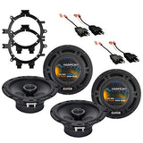 Harmony Audio Bundle Compatible with 1997-2000 Dodge Dakota (2) HA-R65 6.5 New Factory Speaker Replacement Upgrade Package 300W 