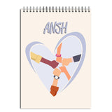 Funcart Customized Drawing File For Office/School Cheers Hand Personalized Name 100 Gsm Paper 7.5 * 11 Inches Digital P