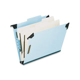 Pendaflex 59252 Pressboard Hanging ClassiFolder, 2 Divider/6Sections, Letter, 2/5 Tab, Blue