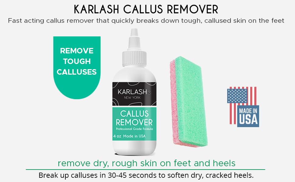 Professional Best Callus Remover Gel for Feet and Foot Pumice Stone Scrubber Kit Remove Hard Skins Heels and Tough Callouses fro