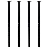 QLLY Adjustable Metal Table Leg, 2440 inch, 60100cm, Home Office DIY Desk Leg, Furniture Leg Set (4, Black)