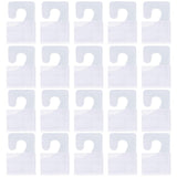 Jomevia Clear Self Adhesive Hang Tabs Hooks Plastic Display Hand Tabs J-Hook Folding Tab for Store Retail Display(200 Pieces)