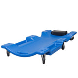 BIG RED ATRP6240UR Blow Molded Plastic Rolling Garage/Shop Creeper: 40 Mechanic Cart with Padded Headrest and 6 Casters, 350 lbs