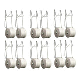 Zoomella 12Pcs 15M Tomato Hook Clamps For Garden Farms Plants | Vine Support Hook For Tomatoes & Cucumber | Nylon Steel Pvc Dura