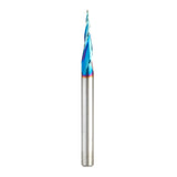 Amana Tool Carbide Up Cut Spiral CNC Router Bits for 2D/3D Carving, 46280K, 6.2 Deg Tapered Angle Ball Tip x 1/32 D x 1/64 R x 