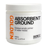 Absorbent Ground by GOLDEN, 16 oz. jar, Professional Fluid Acrylic Medium, Opaque