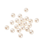 LiQunSweet 100 Pcs Imitated Pearl Acrylic Beads Round Creamy White Assorted Round Faux Pearl Spacer Beads for Home Wedding Decor
