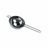 ATORSE Perforated Stainless Steel Strainer Polished Shiny Finish Fine Mesh Strainer Stainless Steel Sieve, 130MM, Hemispherical