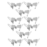 Beatifufu 10pcs Stainless Steel Oil Painting Canvas Clips Ergonomic Frame Clamps for Artist Use Canvas Carrier Separating Clips