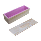 ATORSE Rectangular Silicone Mould Wooden Box Silicone Soap Loaf Mould for DIY Craft Pink|Crafts|Home Arts & Crafts|Candle Making