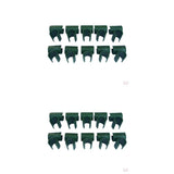 Ujeavette 20X 8Mm + 20X 11Mm Garden Cross Plant Stems Support Clip Vine Bracket Clips