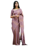 Shiv Textiles Womens Banarasi Silk Saree with Blouse Perfect for Every Occasion Copper Zari 9LIGHT PINK