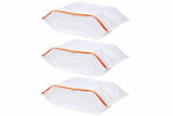 Prkla Shoe Bag, Pack Of 3, 100% Polypropylene, 48X22 Cm, Side Zipper, Foldable, For Travel And Storage