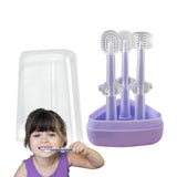 Tony Stark Pack Of 3 Silicone Baby Tongue Cleaner For 024 Months, Baby Manual Toothbrush Set, Contains Toothbrush For Kids, US