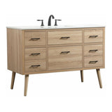 Elegant Decor Boise 48 Aluminum Mdf Single Bathroom Vanity In Mango Wood
