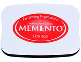 Tsukineko Memento Ink StampingRed, Lady BugLargeWaterBasedTranslucent, Waterproof, ArchivalEmbossing, pad Size: 7,6 x 4,7 