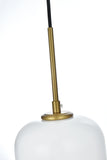 Elegant Lighting Living District Indoor Modern Home Decorative Bright Ceiling Gene 3 Light Chrome And Frosted White Glass Pendan