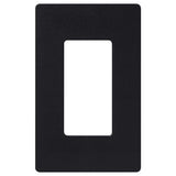 Lutron Claro 1 Gang Decorator/Rocker Wallplate, Gloss, Black (1Pack) | CW1BL