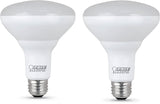 Feit Electric LED BR30 Light Bulbs, 65W Equivalent, Dimmable, 10 Year Life, 650 Lumens, 2700K Soft White, E26 Base Recessed Can 