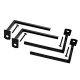 Window BAR 3 in. Projection Bracket(2 Set,3'' one Way Non-Removable Security Screw Included)Black