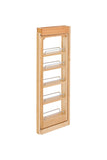 Rev-A-Shelf 3 W x 33 H Pull Out Quad Shelf Organizer for Wall & Base Kitchen Cabinets, Full Extension Filler Spice Rack, Adjustable, Wood, 432-WF33-3C