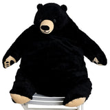 SNOWOLF Djungelskog Bear Giant Simulation Bear Toy Stuffed Animal Plush Doll Huge Cuddly American Wildlife Black Bear for Home D