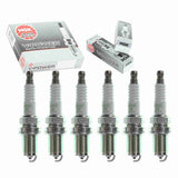6 pc NGK V-Power Spark Plugs compatible with BMW 325i 2.5L L6 1992-2005