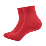 Mukhaksh (Pack Of 1 Pair = 2 Socks Men Boys Cotton Red Ankle Length Socks