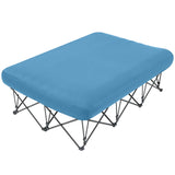 KAMPKEEPER Camping Cot,Camping Cots for Adults,Folding Camping Cot with Inflatable Air Mattress and Carry Bag,for Outdoor Travel