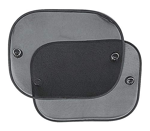 Custom Accessories Side Window Sun Shades 17.5 X 14.5 Blk