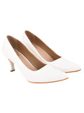 Shoetopia Women'S Block Heel Pumps White 7 Uk,White,7,B0C3RL536Q
