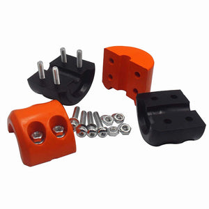 Winch Stopper ATV-SCHS Cable Hook Rubber Stopper Winch Line Saver with Allen Wrench for ATV UTV Winches(Black-Orange)
