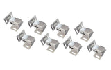 QCAA Heavy Duty Large Jumbo Roller Catch Latch for Closet Doors and Cabinets, Matte Nickel, Made in Taiwan, 8 Pack