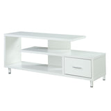Convenience Concepts Concepts Seal II Stand 3-Tier Entertainment Center 65 Inches, Modern 1 Drawer TV Mount with Shelves for Liv