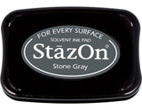 Tsukineko FullSize StazOn MultiSurface Inkpad, Stone Gray (SZ000032)