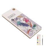 LambentPocket Watercolor Painting Book for Kids Reusable Magic Water Coloring Book with Bookmark Design, DIY Paint Water Toy