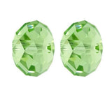 50pcs Adabele Austrian 8mm Faceted Loose Rondelle Crystal Beads Peridot Green Spacer Compatible with 5040 Swarovski Crystals Pre