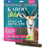Karoo Wild Sticks Rosemary Seasoned Treats for Dogs - 16 oz - Soft & Chewy Protein Sticks Made with African Antelope - Ideal for
