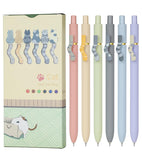 Ddaowanx Gel Pens, 0.7mm Quick Dry Fine Point Smooth Writing Pens, Cute Office School Supplies Gifts for Women (12 Pcs Cat, Mult